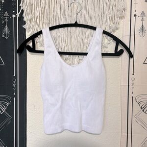Altar’d State white ribbed tank top. Cute summer tank top